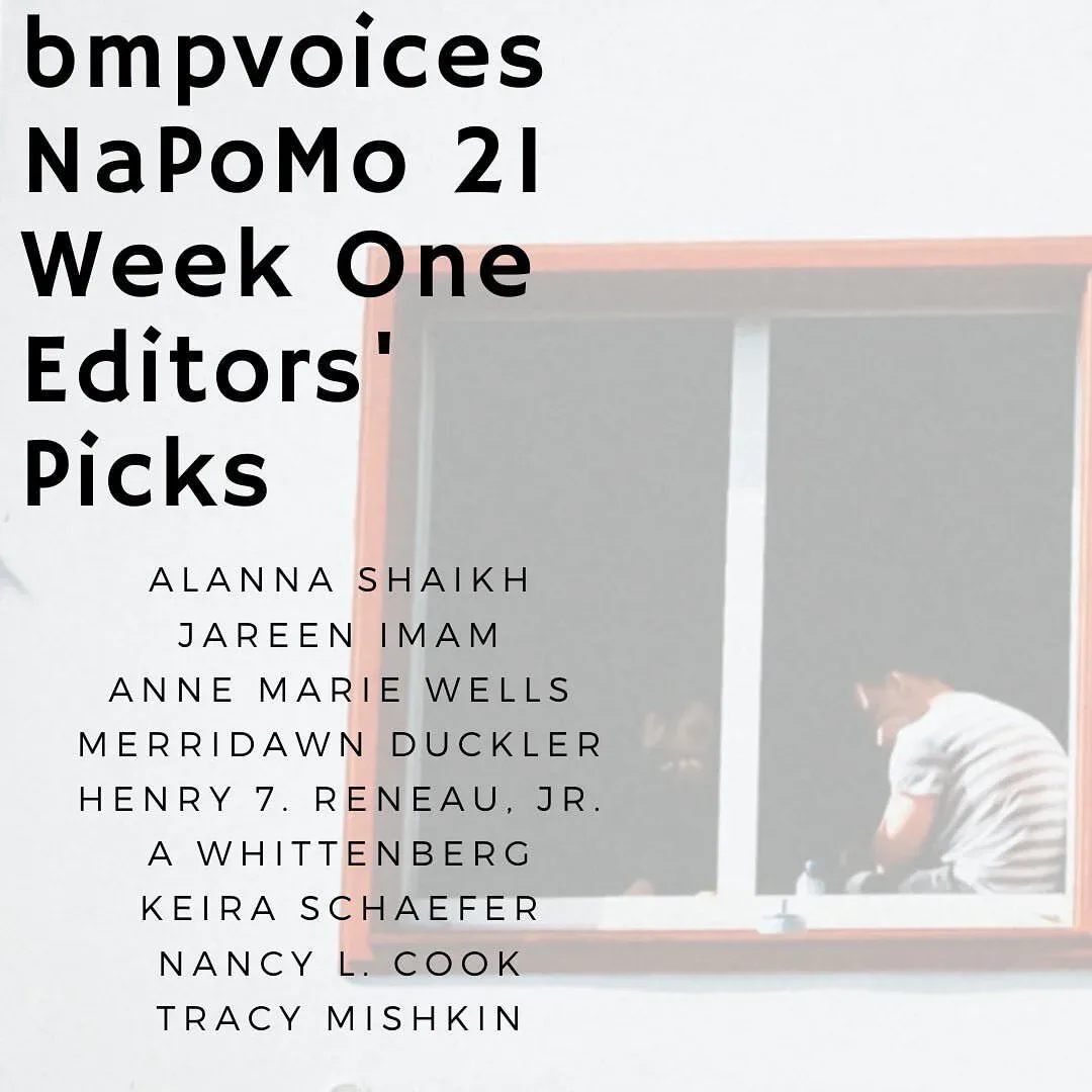 BMP Voices NaPoMo 21 Week One Editors’ Picks featuring Jareen Imam