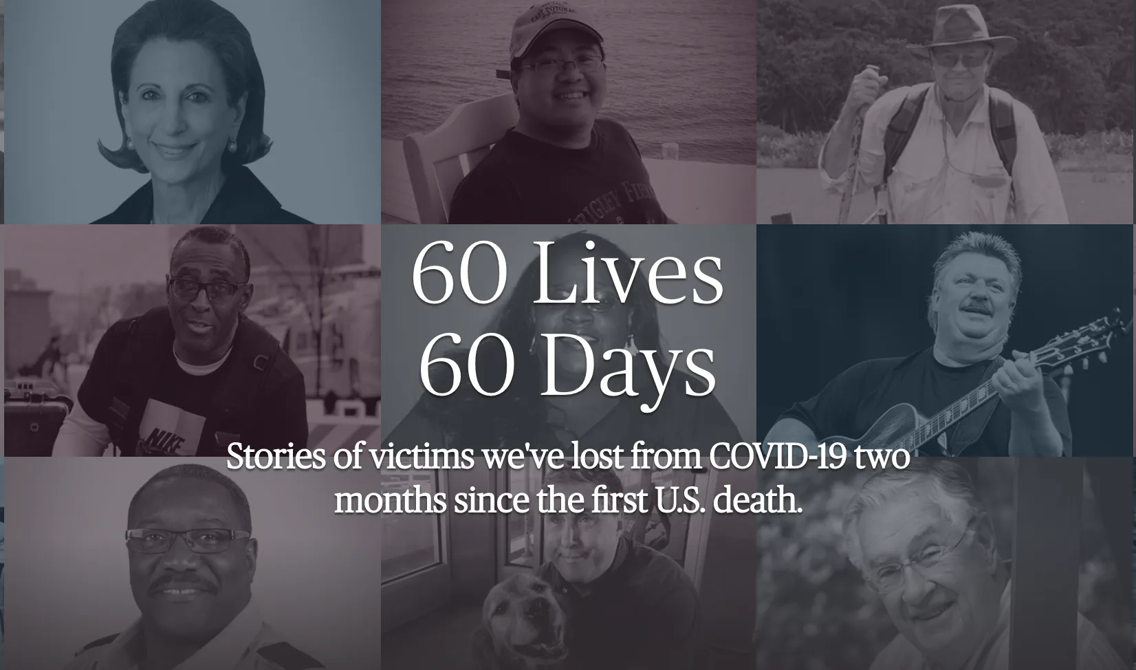NBC News 60 Lives, 60 Days enterprise reporting project