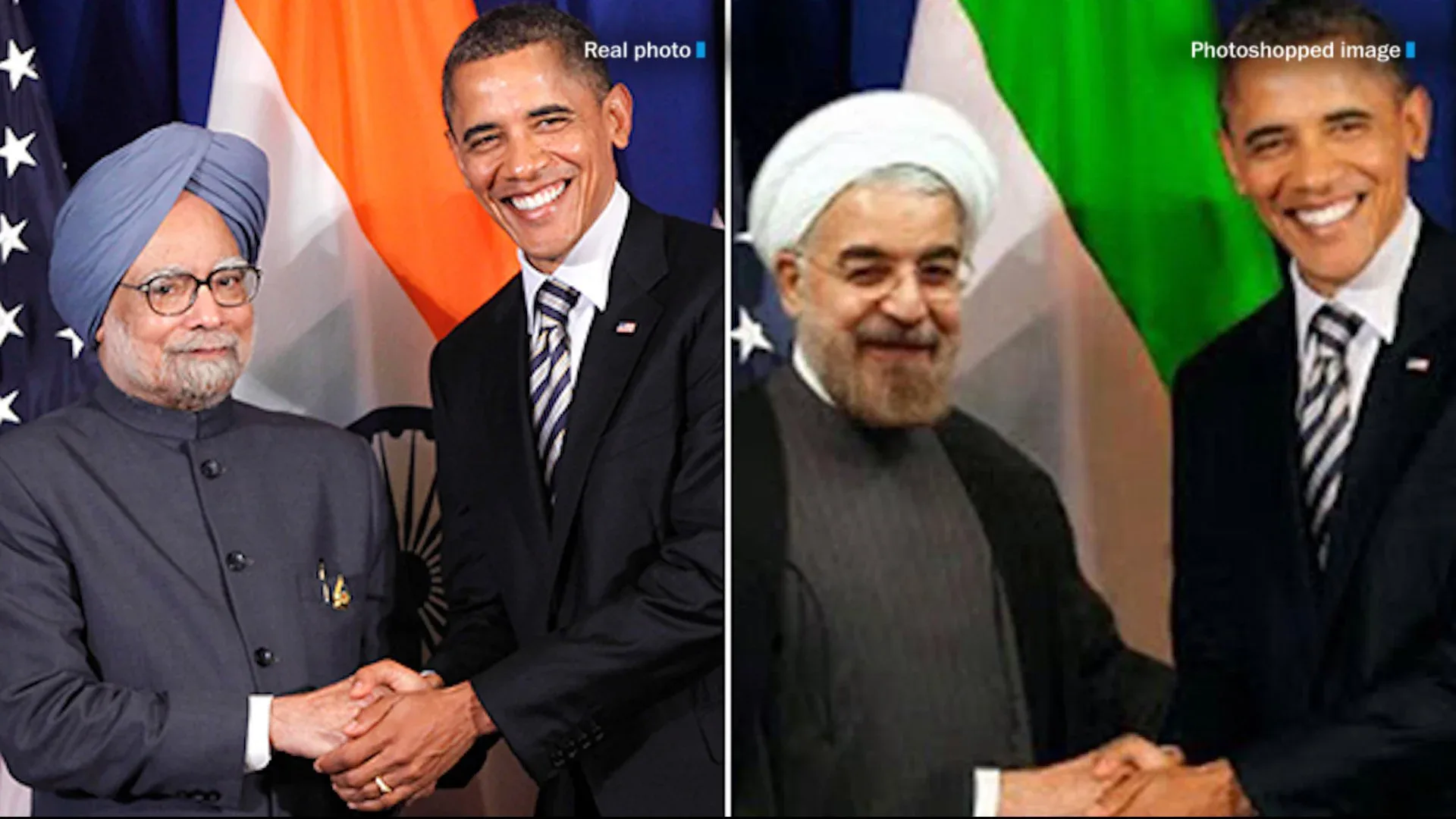 Obama photo real vs fake