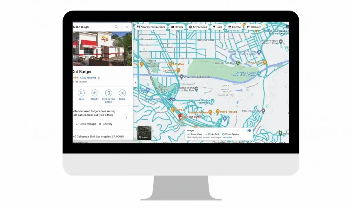 In N Out Burger Google Street View