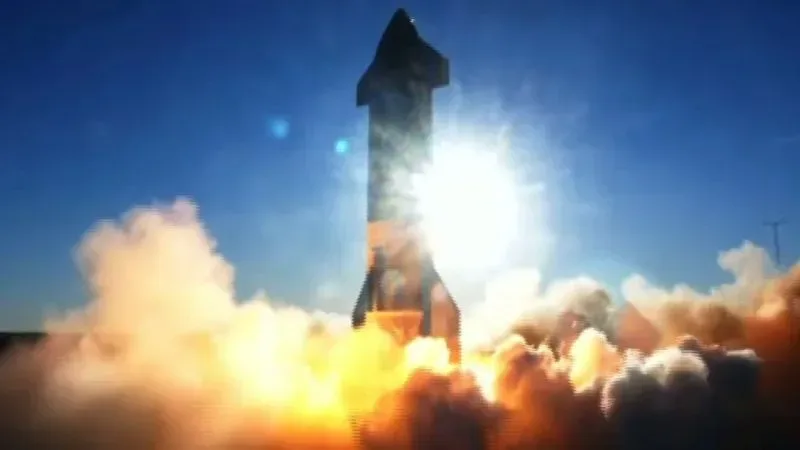 SpaceX Starship test flight in a CNN social preview