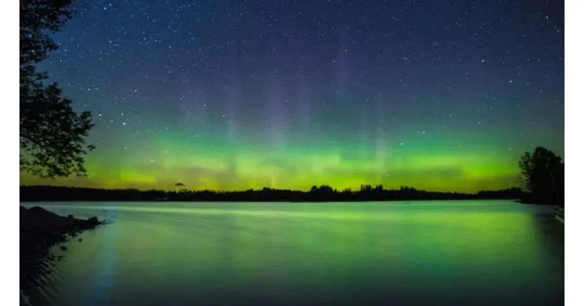Social card for CNN’s report on a supercharged northern lights display